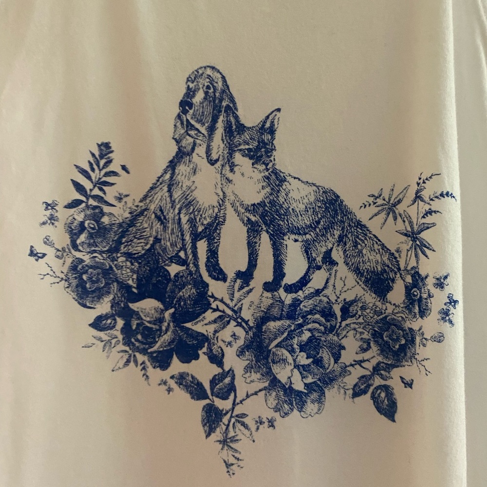Fox And The Hound Whosits & Whatsits White Tank medium Brand New Disney